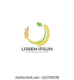 Agriculture logo template suitable for businesses and product names. This stylish logo design could be used for different purposes for a company, product, service or for all your ideas.