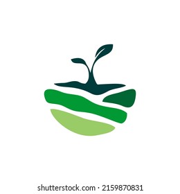 Agriculture logo template suitable for businesses and product names. This stylish logo design could be used for different purposes for a company, product, service or for all your ideas.