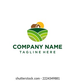 Agriculture logo template suitable for businesses and product names. This stylish logo design could be used for different purposes for a company, product, service or for all your ideas.