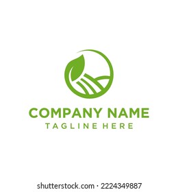 Agriculture logo template suitable for businesses and product names. This stylish logo design could be used for different purposes for a company, product, service or for all your ideas.