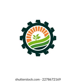 Agriculture logo template suitable for businesses and product names, etc