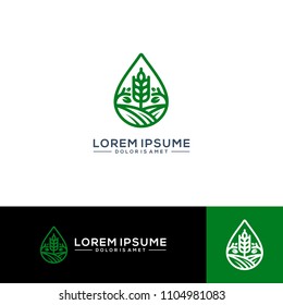 agriculture logo template vector illustration