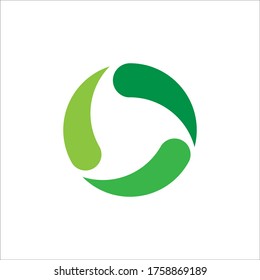 Logo de Agricultura. Diseño del logotipo del vector circular de hoja de árbol