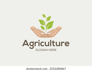 Agriculture logo, Unique Agriculture Logo, Plant Logo Template Design