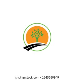 Diseño del logotipo del vector del logotipo agrícola