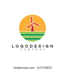 agriculture logo vector design full color