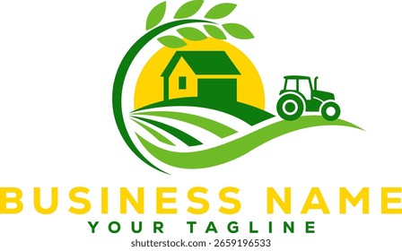 Agriculture Logo Vector Set | Farm, Nature and Organic Branding Icons

