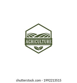 Agriculture Logo White Background Stock Vector (Royalty Free ...