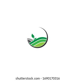 Agriculture Logo.Tree leaf vector logo design, eco-friendly concept