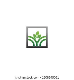 Agriculture Logo.Tree leaf vector logo design, eco-friendly concept