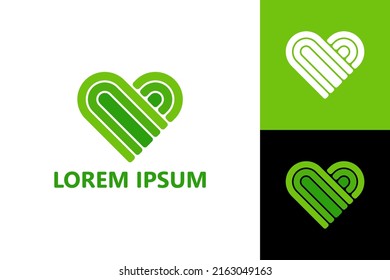 Agriculture love logo template design vector