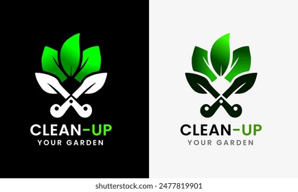 Agriculture maintenance cleanup, Garden Lawn care, garden cleaner man, tree cleanup icon, farmer, lawn service sample template