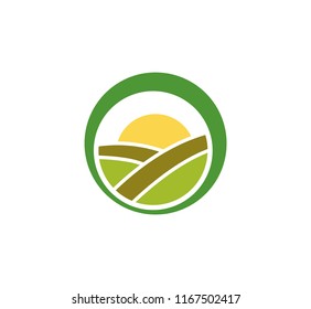 agriculture natural plant fertile vector for logo design template