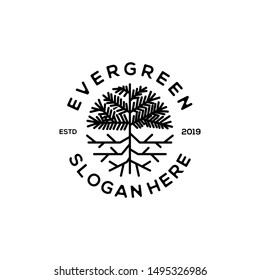 Agriculture Oak Tree Vintage Logo Inspirations