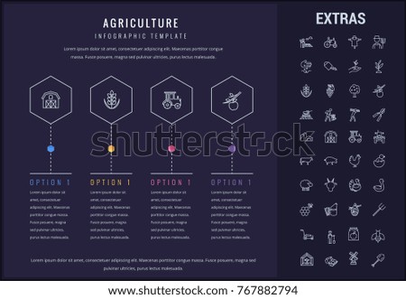 Similar – Image, Stock Photo Tractor with production line for harvest lettuce automatically.
