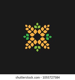 Agriculture Organic Wheat Logo Template Vector Icon Design 