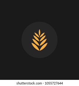 Agriculture Organic Wheat Logo Template Vector Icon Design 