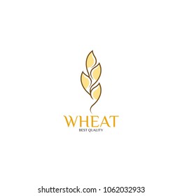 Agriculture Organic Wheat Logo Template Vector Icon Design 