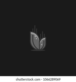 Agriculture Organic Wheat Logo Template Vector Icon Design 