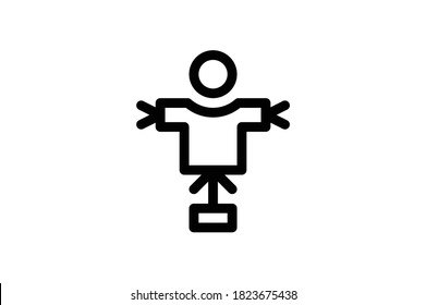 Agriculture Outline Icon -  Scarecrow