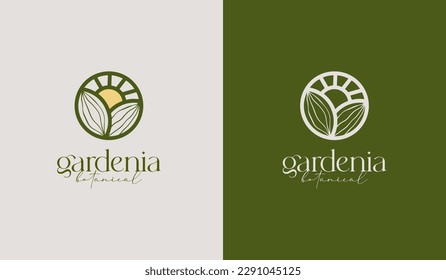 Agriculture Plant Leaf Logo Template. Universal creative premium symbol. Vector illustration. Creative Minimal design template. Symbol for Corporate Business Identity