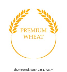 Agriculture Premium wheat Logo Template vector icon