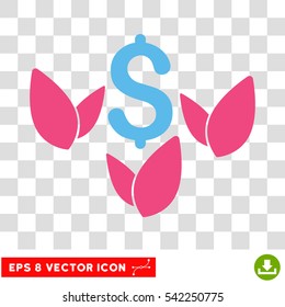 Agriculture Startup vector icon. Image style is a flat pink and blue pictograph symbol.