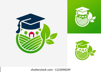 Agriculture Study Logo Template Design Vector, Emblem, Design Concept, Creative Symbol, Icon