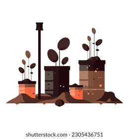 agriculture stuff design over white