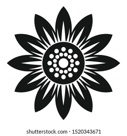 Agriculture sunflower icon. Simple illustration of agriculture sunflower vector icon for web design isolated on white background