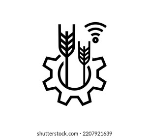 agriculture technology concept. editable vector. agriculture and farm concept.
