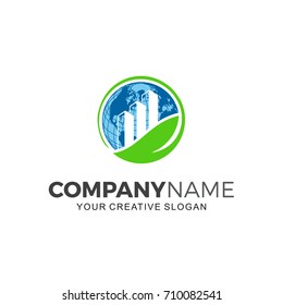 agriculture technology logo. Business logo vector illustration