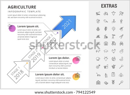 Similar – Image, Stock Photo Tractor with production line for harvest lettuce automatically.