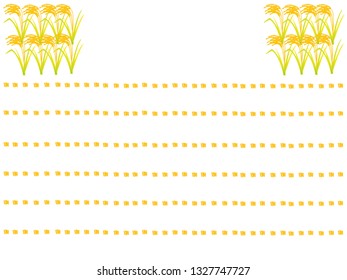 Agriculture title frame and background.