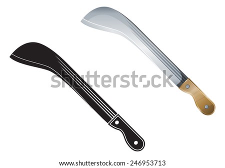 Agriculture Tool - Machete - Illustration