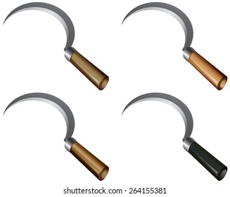 Agriculture Tool - Sickle - Illustration