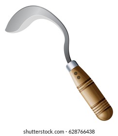 Agriculture Tool - Sickle - Illustration