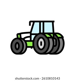 agriculture tractor color icon vector. agriculture tractor sign. isolated symbol illustration