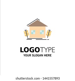 agriculture, urban, ecology, environment, farming Flat Color Icon Vector
