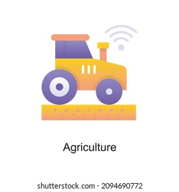 Agriculture vector Gradient Icon Design illustration. Internet of Things Symbol on White background EPS 10 File