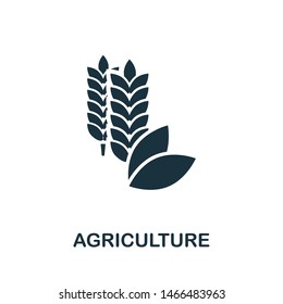 Agriculture vector icon illustration. Creative sign from science icons collection. Filled flat Agriculture icon for computer and mobile. Symbol, logo vector graphics.