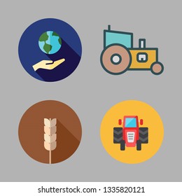 agriculture vector icon set