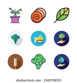 agriculture vector icon set