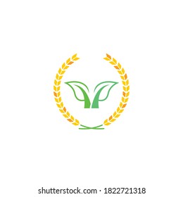 agriculture vector logo design template
