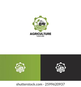 Agriculture vector logo design template