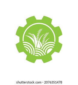 Agriculture vector logo icon design