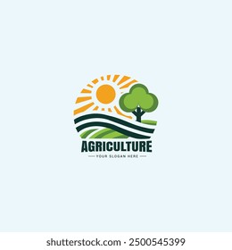 Agriculture Vector logo, Agriculture icon, Organic logo