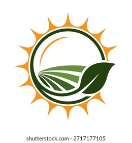 Agriculture vector logo template design