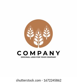 Agriculture wheat / Grain logo design template. Can use for your design elements, business logo, website icons, application icons, UI, and More.