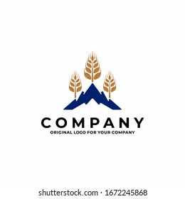 Agriculture wheat / Grain logo design template. Can use for your design elements, business logo, website icons, application icons, UI, and More.